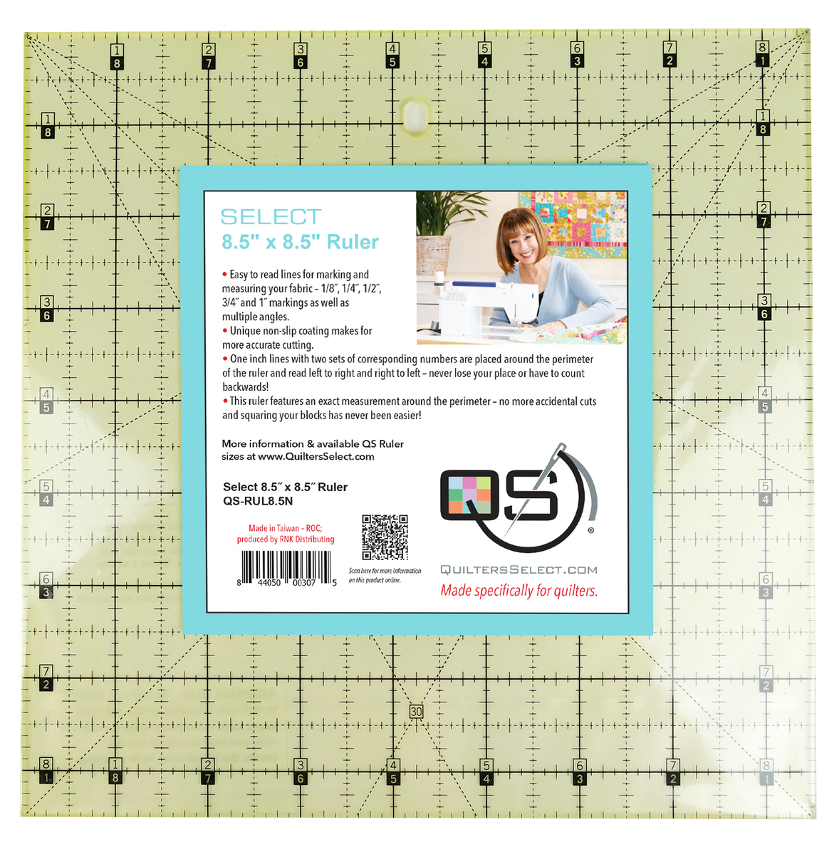 Quilters Select Ruler 8.5" x 8.5" Sewing Boutique