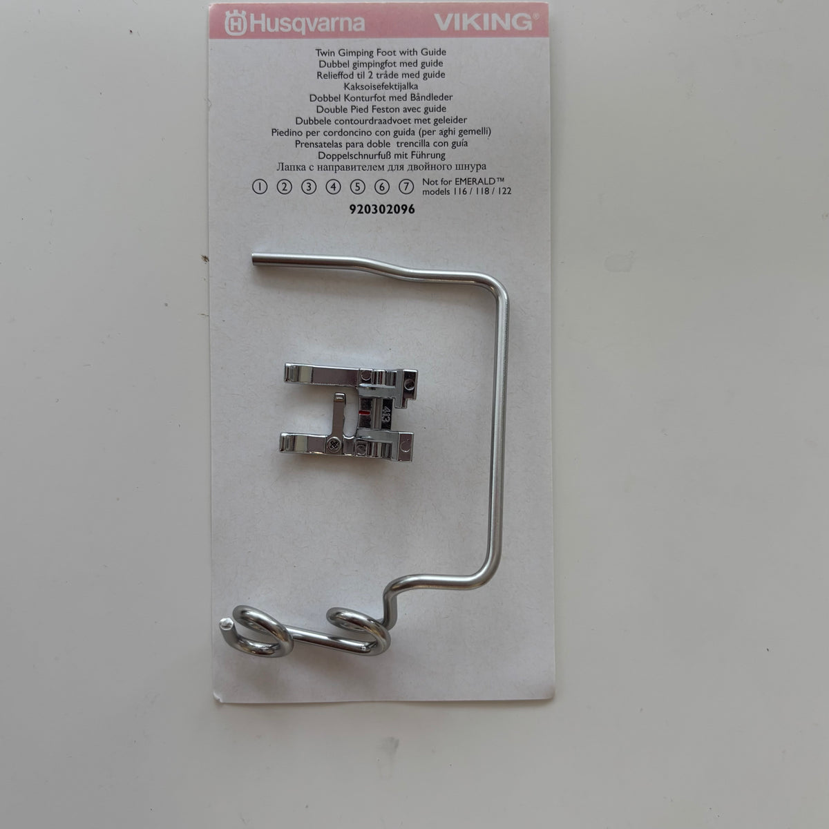 Husqvarna Viking Twin Gimping Foot with Guide – Sewing Boutique